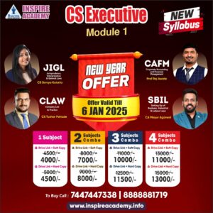 CS Executive Subject Wise Classes | Learn With Inspire Academy