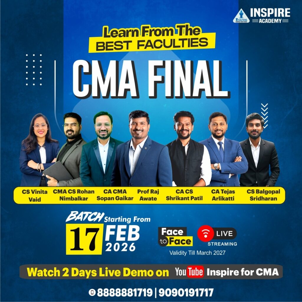 CMA Final Classes | Learn From Experts At Inspire Academy Pune
